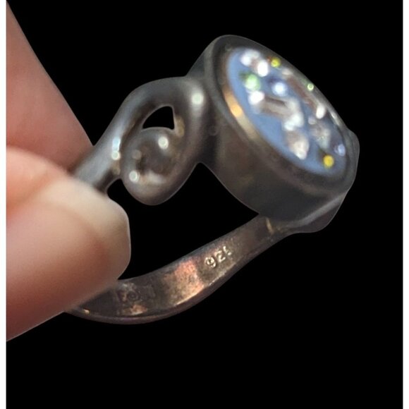 Spooky Gothic Kameleon Sterling Silver Ring with Removeable/Interchangeable Ston - Picture 14 of 16